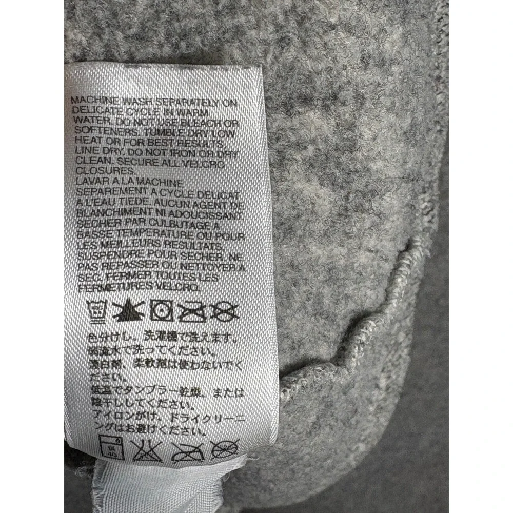 The North Face Gordon Lyons Mens XL Heather‎ Grey Black Quarter Zip Fleece
